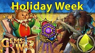 Gems of War: Event Objectives | Holiday Event and 1st Full 7.3 PvP Week