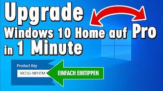 Windows 10 Home Upgrade auf Pro in 1 Minute - VK7JG-Trick