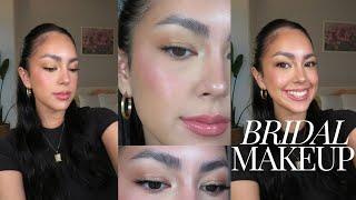 bridal makeup tutorial || timeless, long-lasting, clean bridal makeup tutorial for beginners 