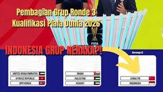 Indonesia Grup Neraka?!!! Drawing Ronde 3 Kualifikasi Piala Dunia 2026 #fifaworldcup2026