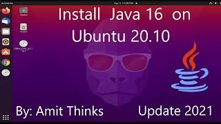 How to install Java 16 on Ubuntu 20.10