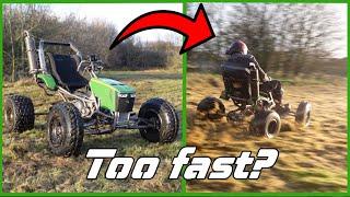 40 HP Toy Tractor First Offroad Testdrive! (I crashed it)