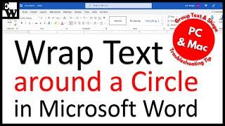How to Wrap Text around a Circle in Microsoft Word (PC & Mac)