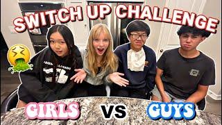 GIRLS VS GUYS lunch box switch up challenge‼️