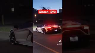 Gintani Exhaust Lamborghini Aventador SVJ! #shorts #lamborghini #svj #ytshorts #gintani