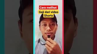 Cara melihat gaji/penghasilan dari YouTube Shorts #shorts #tutorialyoutube #gajihyoutubepermula