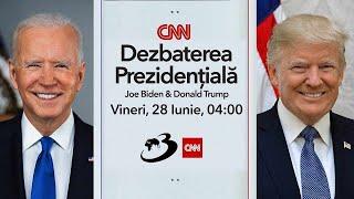 Dezbaterea prezidențială Trump vs. Biden, organizata de CNN și transmisa simultan de Antena 3 CNN