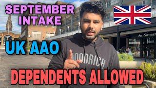 LATEST UPDATE For UK STUDY VISA For SEPTEMBER INTAKE STUDENTS in 2024 | Are Dependents Allowed 