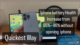 Apple Iphone Battery Heath Increase from 85%-96% without opening iphone X,XS,11,12,13,14,15 pro max