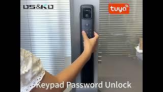 3D Face Recognition Fully Automatic Smart Lock WiFi App Fingerprint Keyless