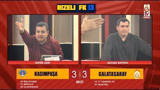 Kasımpaşa 3-3 Galatasaray - Gs Tv Gol Anları ve Penaltı Pozisyonları - 2 Mart 2025