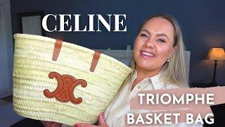 UNBOXING CELINE MEDIUM TRIOMPHE PANIER BASKET BAG * The perfect basket bag *