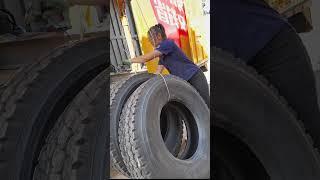 Truck Puncture Tire Replacement Outdoor Rescue!