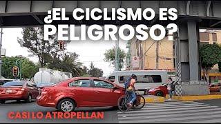 CASI ATROPELLAN A CICLISTA / ¿EL CICLISMO ES PELIGROSO? / CICLISMO URBANO