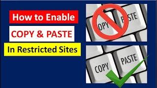 How to Copy Content from copy protected website in 2020 | How to Copy & Paste Text Images