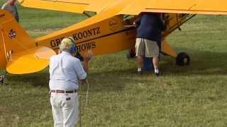 Piper Cub Stunt Flying Comedy Act KLHV 6 20 13