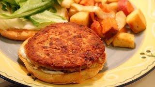 Canned Salmon Recipe -- Salmon Burgers