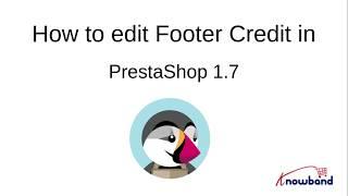 How to edit footer credit in Prestashop 1 7 x