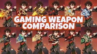 Gaming 4 & 5 Star Weapon Damage Comparison  | Genshin Impact
