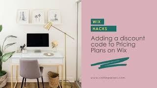 Adding a Discount Code for Wix Pricing Plans