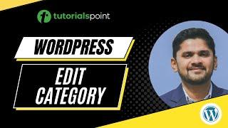 WordPress - Edit Category | Tutorialspoint