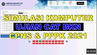 Simulasi Komputer CAT BKN untuk CPNS dan PPPK 2021