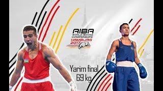 Boks. Jahon chempionati. Yarim final. 69 kg.  Shahram G‘iyosov vs  Ablayxan Jussupov