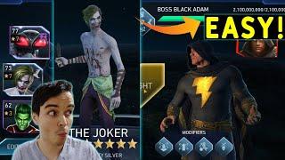 Silver Joker Makes Final Boss Black Adam Easy Injustice 2 Mobile