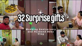 Wedding Anniversary and Husband Birthday Vlog 32 Surprise Gifts #vlog #couple