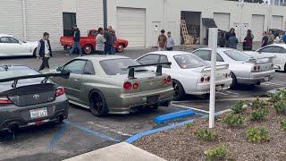 the forgotten car meet stacked with jdm import legends.