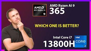 AMD Ryzen AI 9 365 vs INTEL Core i7 13800H Technical Comparison