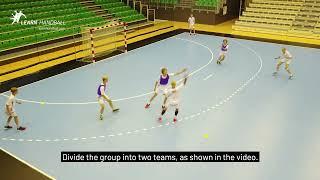 Put pressure on the attack, Carlos Ortega, Handball exercise, Defence, Learn Handball (English)