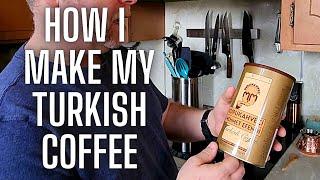 How I make My Turkish Coffee | Kurukahveci Mehmet Efendi Turkish Coffee