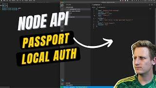 34 - Node js API + Passport - Local Authentication Strategy - Creating the register form