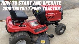 How to Start and Operate Troybilt Pony Tractor