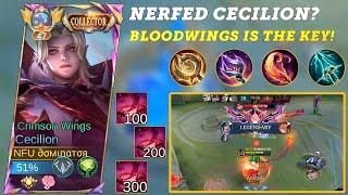 Cecilion Nerfed? Not with Bloodwings Powering Him Up!, Cecilion Gameplay, Best Build 2024 #mlbb #fyp