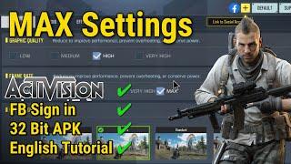 How to Unlock Max Graphics and FPS Call of Duty Mobile [Global Version] Season 8