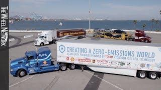 Toyota Hydrogen Fuel Cell Heavy Duty Trucks at the Port of Los Angeles