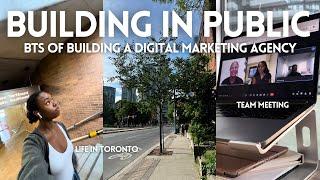 a realistic week building a social media marketing agency in toronto | budgeting + building our team