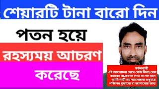 Stock market discussion️শেয়ারটি টানা বারো দিন পতন হয়ে রহস্যময় আচরণ করেছে️