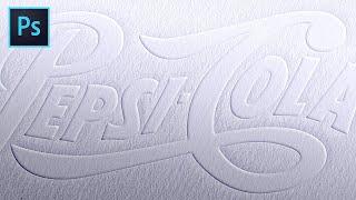 Embossed Paper Effect for Text & Logos | Photoshop Tutorial
