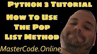 How To Use The Pop List Method In Python 3