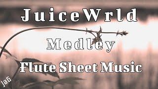 Flute - Juice WRLD Medley (Robbery, Empty, and More!!!) - Sheet Music & Piano Accompaniment - PDF