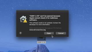 Solved! "Can't be opened because Apple cannot check for malicious software"