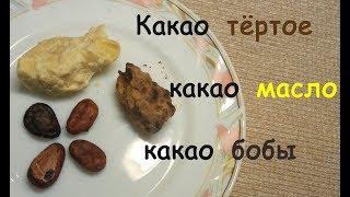 Обзор продуктов. Какао масло, какао тертое и какао бобы