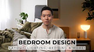 How To Design A Functional & Cozy Bedroom | Layout, Lighting, Storage, Bedding & More