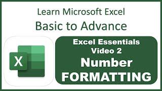 Number Formatting in Microsoft Excel | Learn Basic to Advance Excel