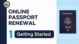 Online Passport Renewal: Getting Started