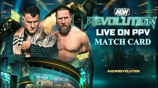 AEW Revolution 2023 Official Full Match Card