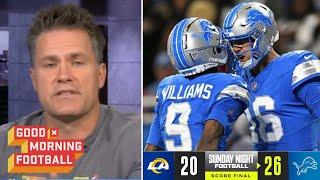 GMFB | "Jameson Williams is HERO!" - Kyle Brandt excited Lions 26-20 thrilling win over Rams in OT